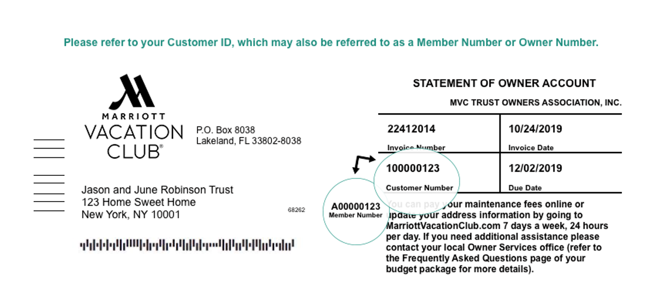 Please see the following sample forms for the location of the Customer ID